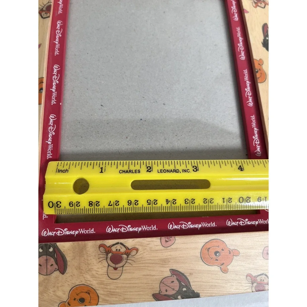 Walt Disney World Frame Winnie The Pooh Eeyore Piglet Tigger Wooden Picture